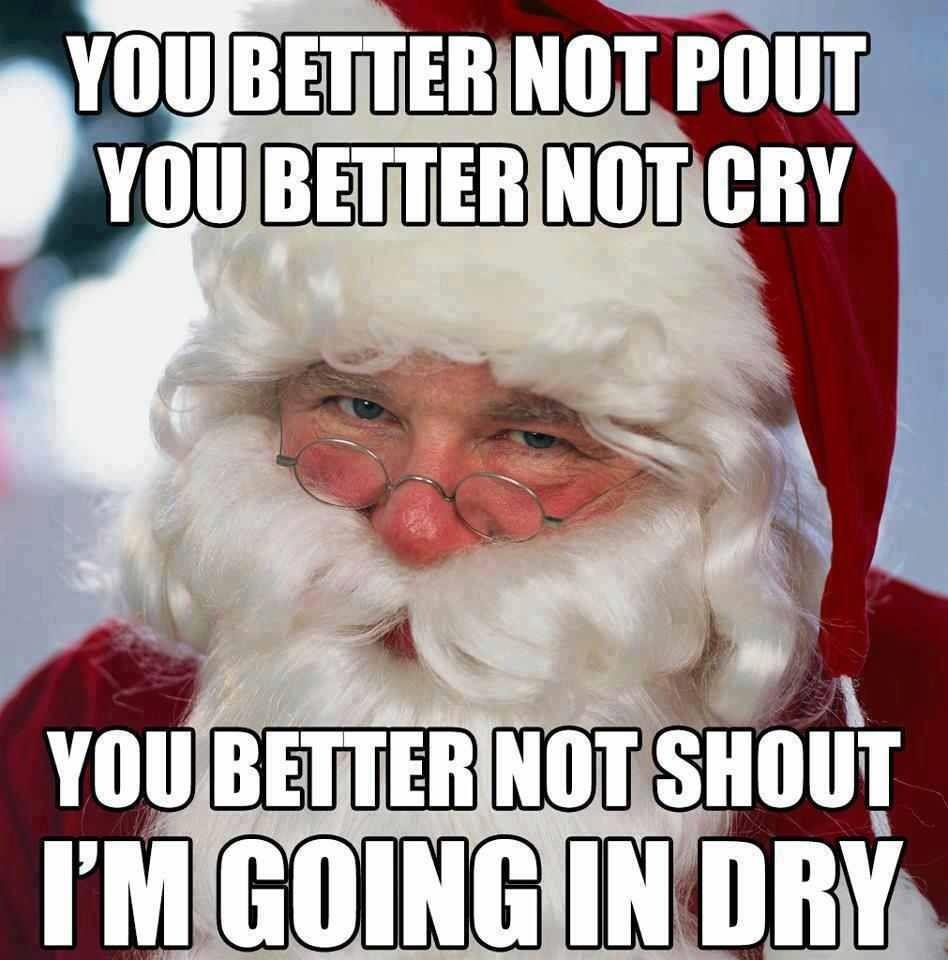 Funny santa claus. 