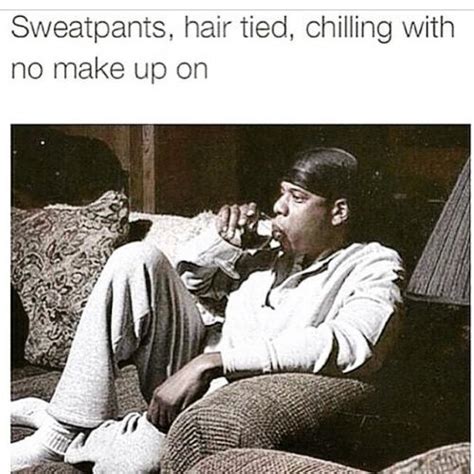 Sweatpants hair tied Memes
