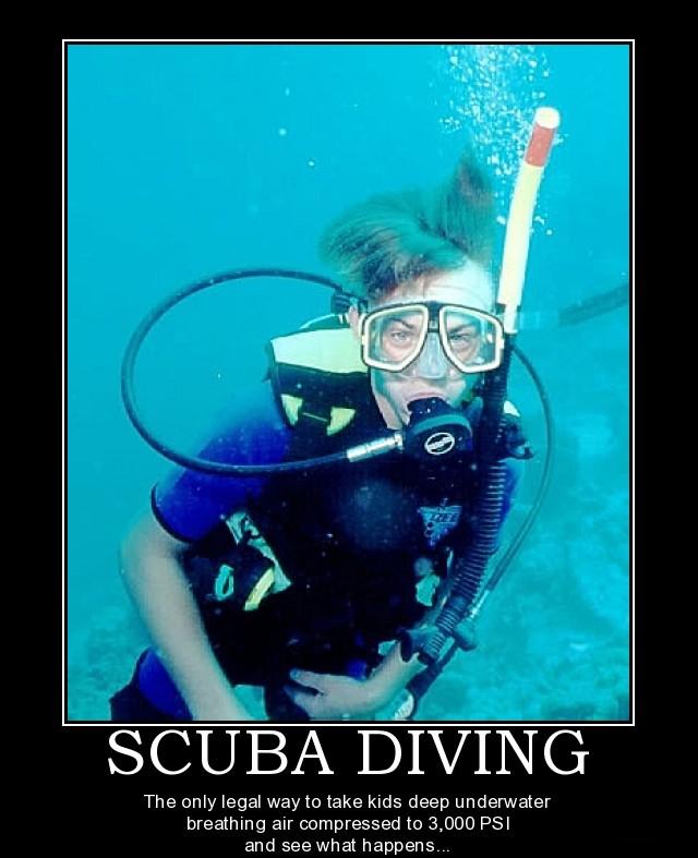 Scuba diving. 
