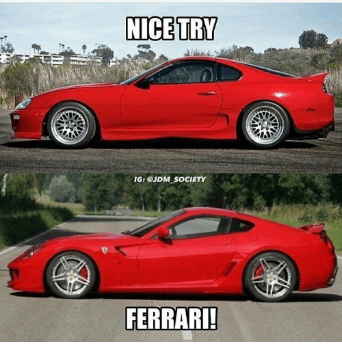 NICE TRY IG SOCIETY FERRARI!, Ferrari Meme on me.me. helpful non helpful. m...