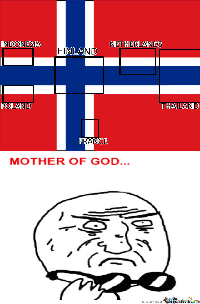 Flag Of Norway by jammoman10, Meme Center. helpful non helpful. memecenter....