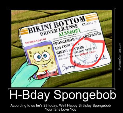 Spongebob happy birthday Memes