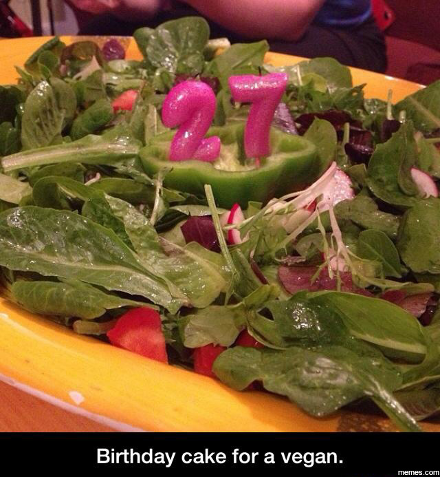 Vegan birthday. 