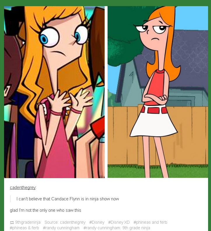 Candace Flynn on Randy Cunningham, Phineas and Ferb. 