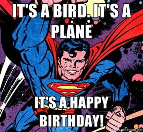 Superman happy birthday. 