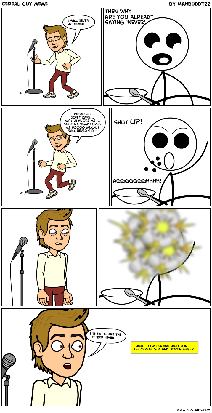 Pin Cereal Guy Justin Bieber Memes 4790 Results on Pinterest. 