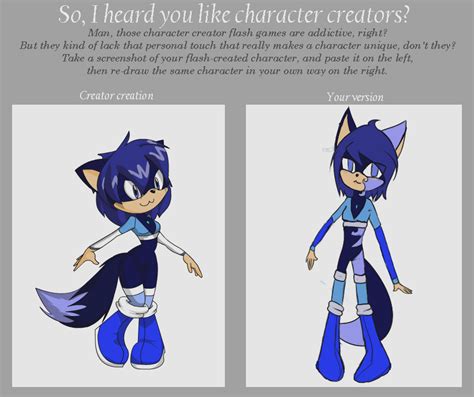 Sonic Character, Character Creator Meme by crow1789 on. 