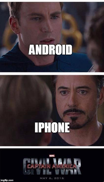 Iphone vs android Memes