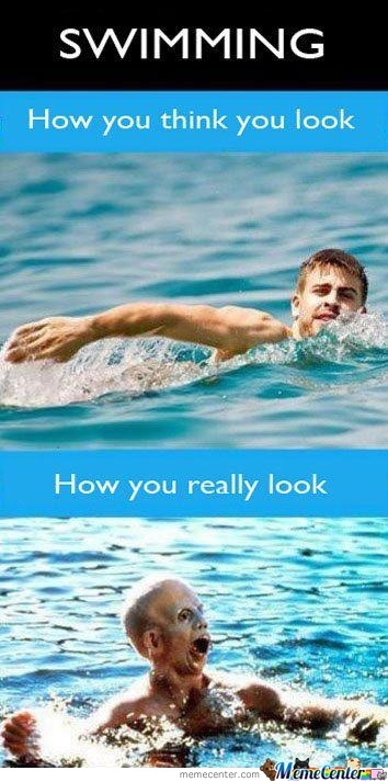 Funny swimming Memes