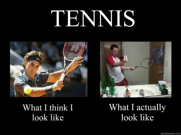 Funny tennis. 