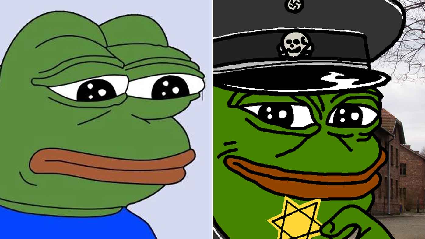 Pepe the Frog meme, offici, y a hate symbol, 9News. 