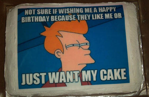 HAPPY BIRTHDAY WHERES MY CAKE  Skeptical Baby  Make a Meme