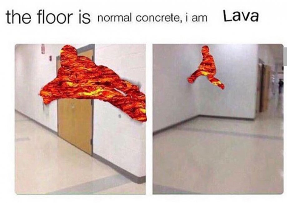 10 'Floor Is Lava' Memes That Are Pure Fire, CollegeHumor. 