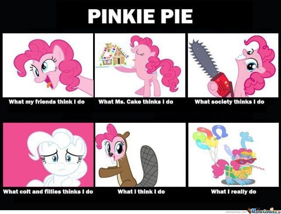 Pinkie Pie by snkieche, Meme Center. helpful non helpful. memecenter.com. 