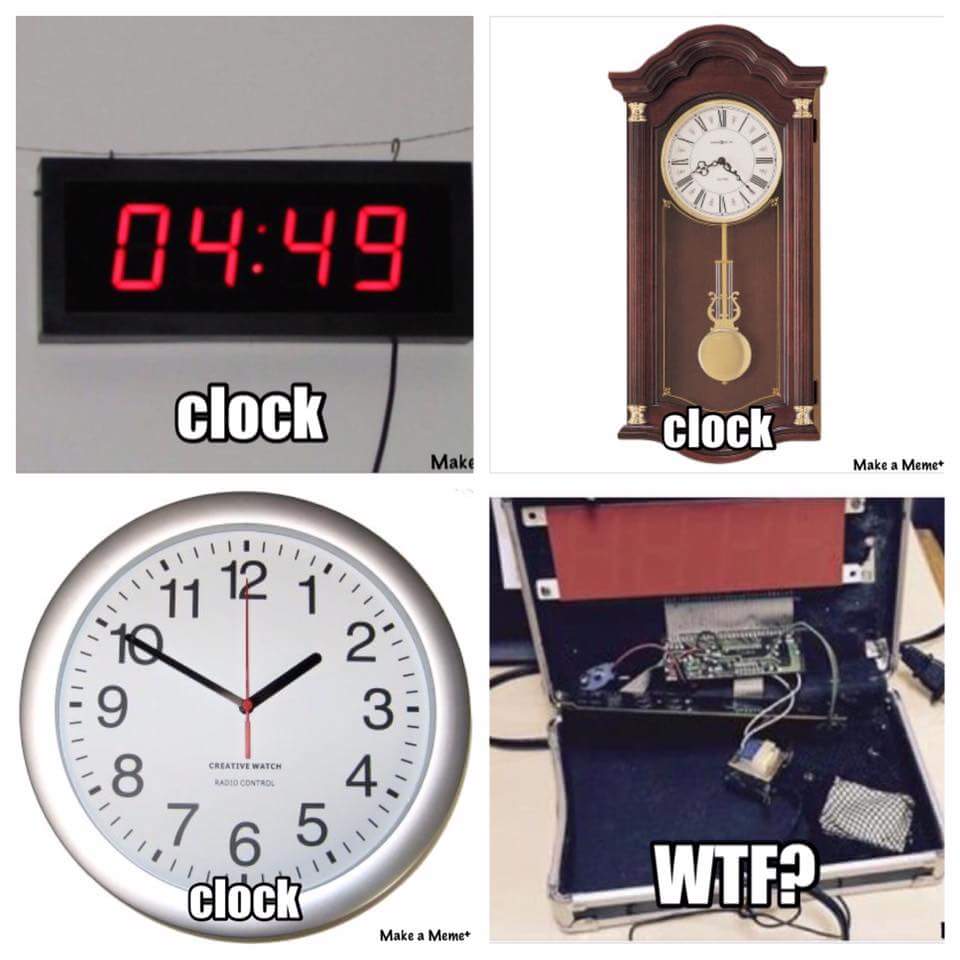 Alarm clock. 