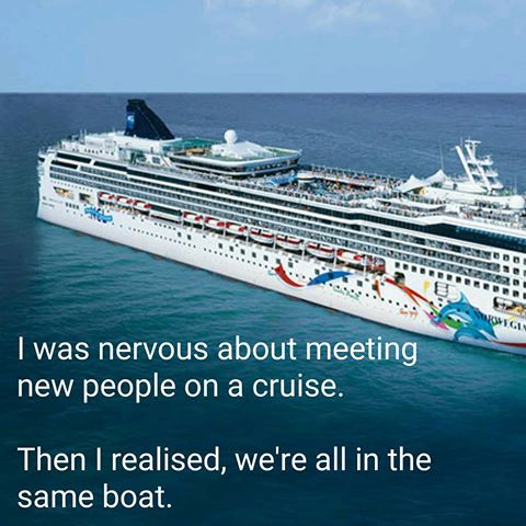 Funny cruise ship. 