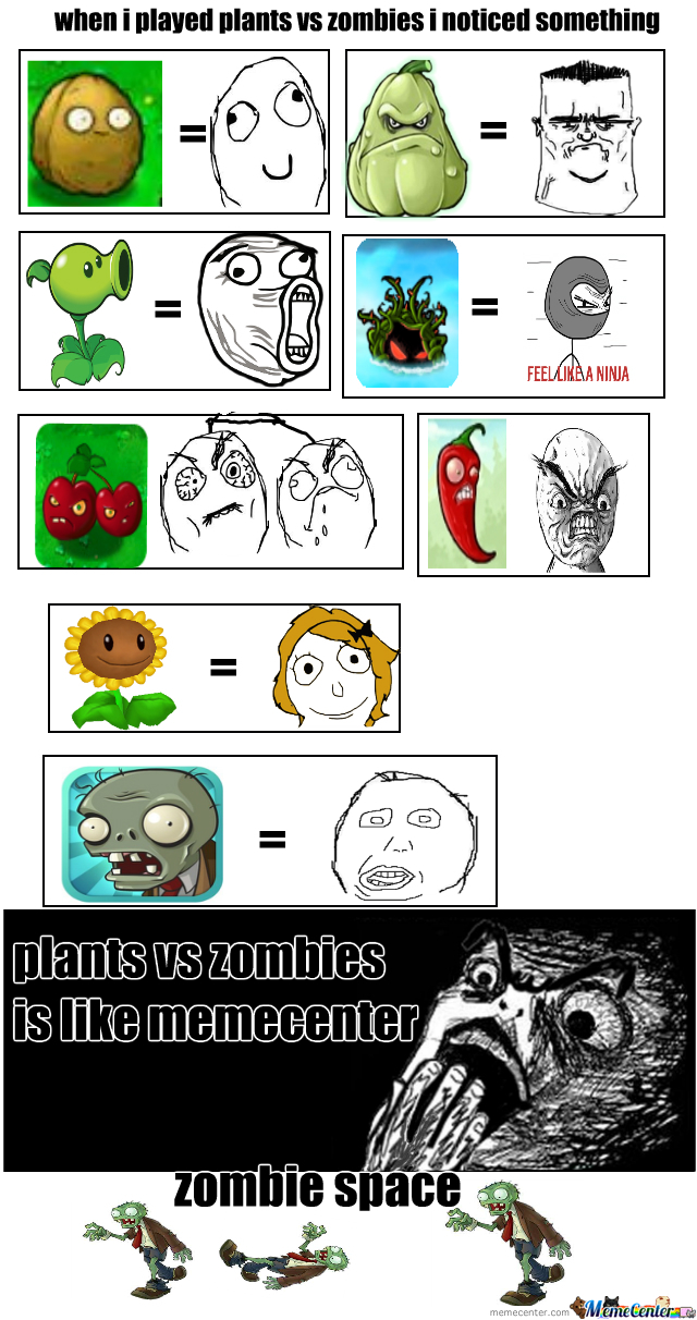 Plants Vs Zombies = Memecenter by death_the_joshua, Meme. helpful non helpf...