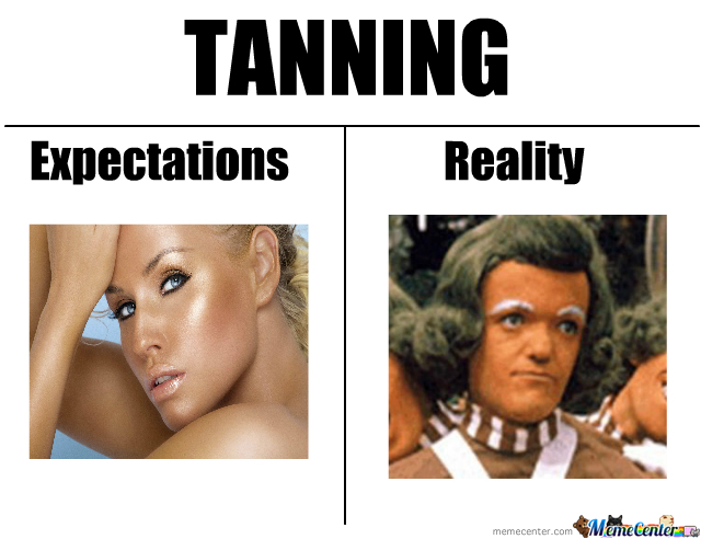 Tanning bed. 